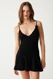 Houston Cable Cloud Knit Dress Black