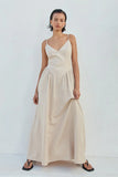 WINSLET MIDI DRESS SAND