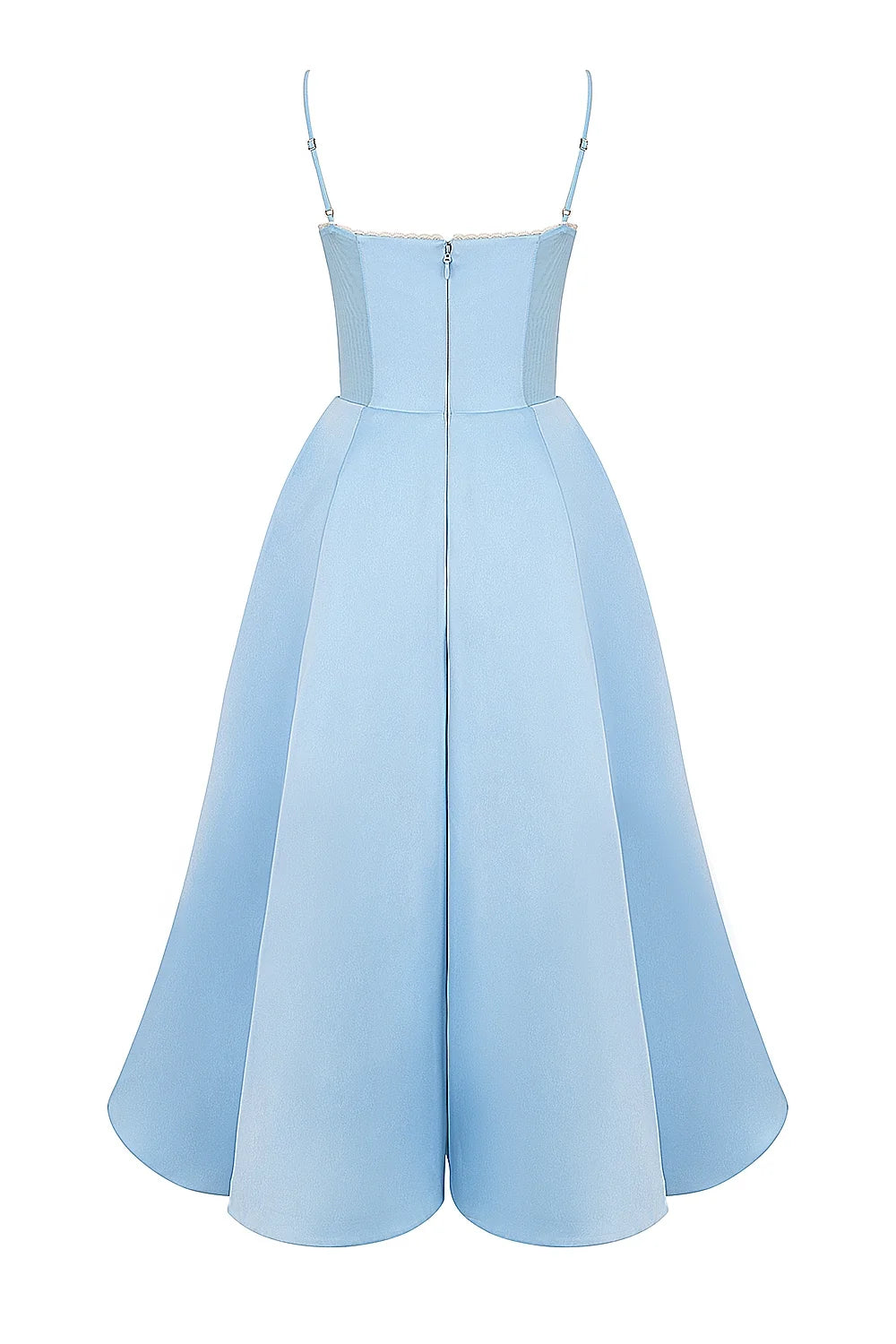 cinderella blue tulle midi dress