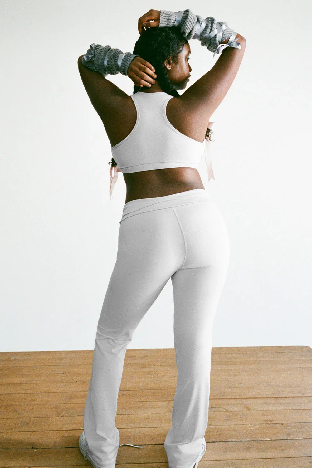 Zippy High Waist Flare Legging Icy Gray