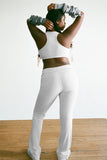 Zippy High Waist Flare Legging Icy Gray