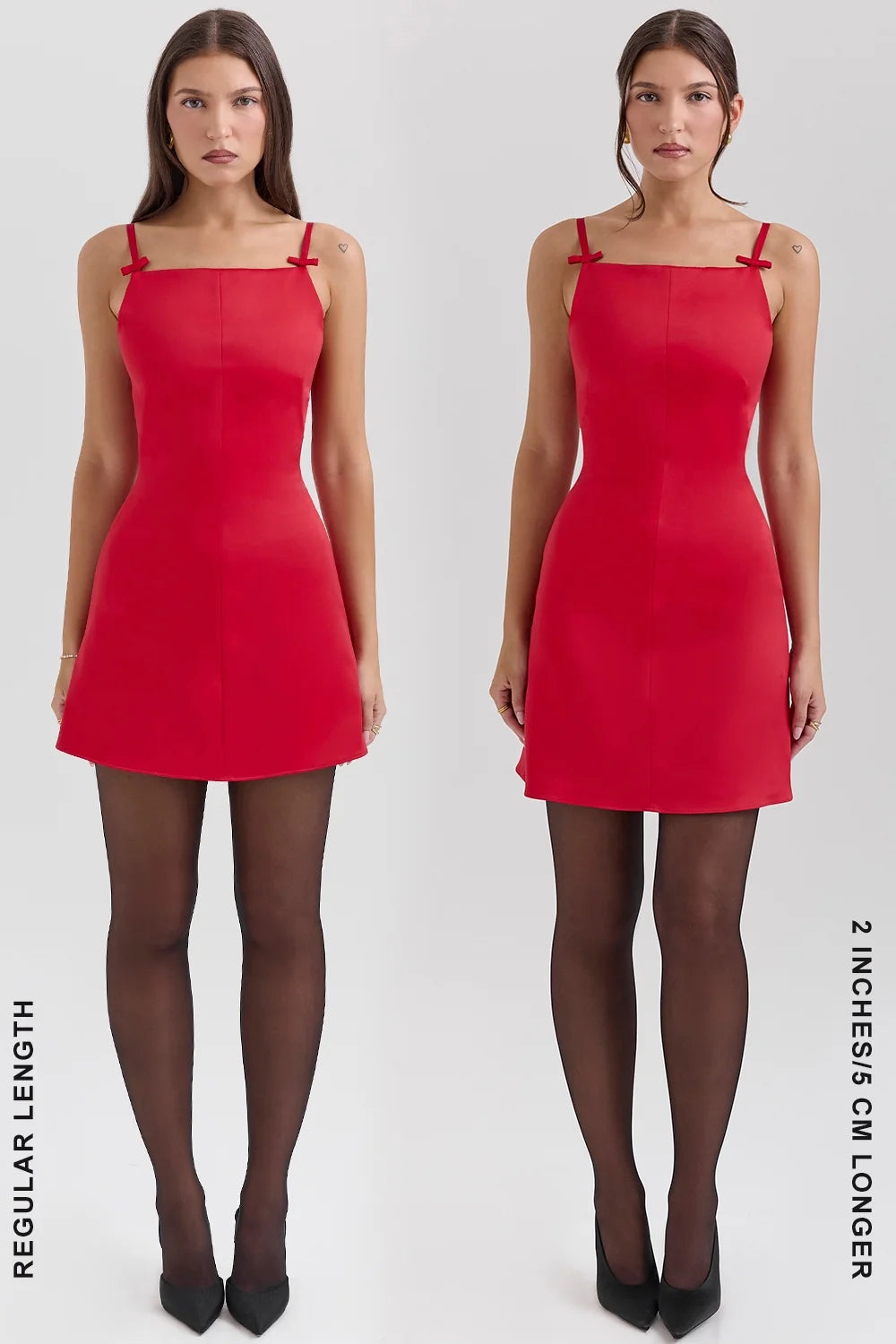 scarlet square neck a line mini dress sale
