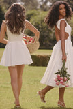 white twill midi sundress