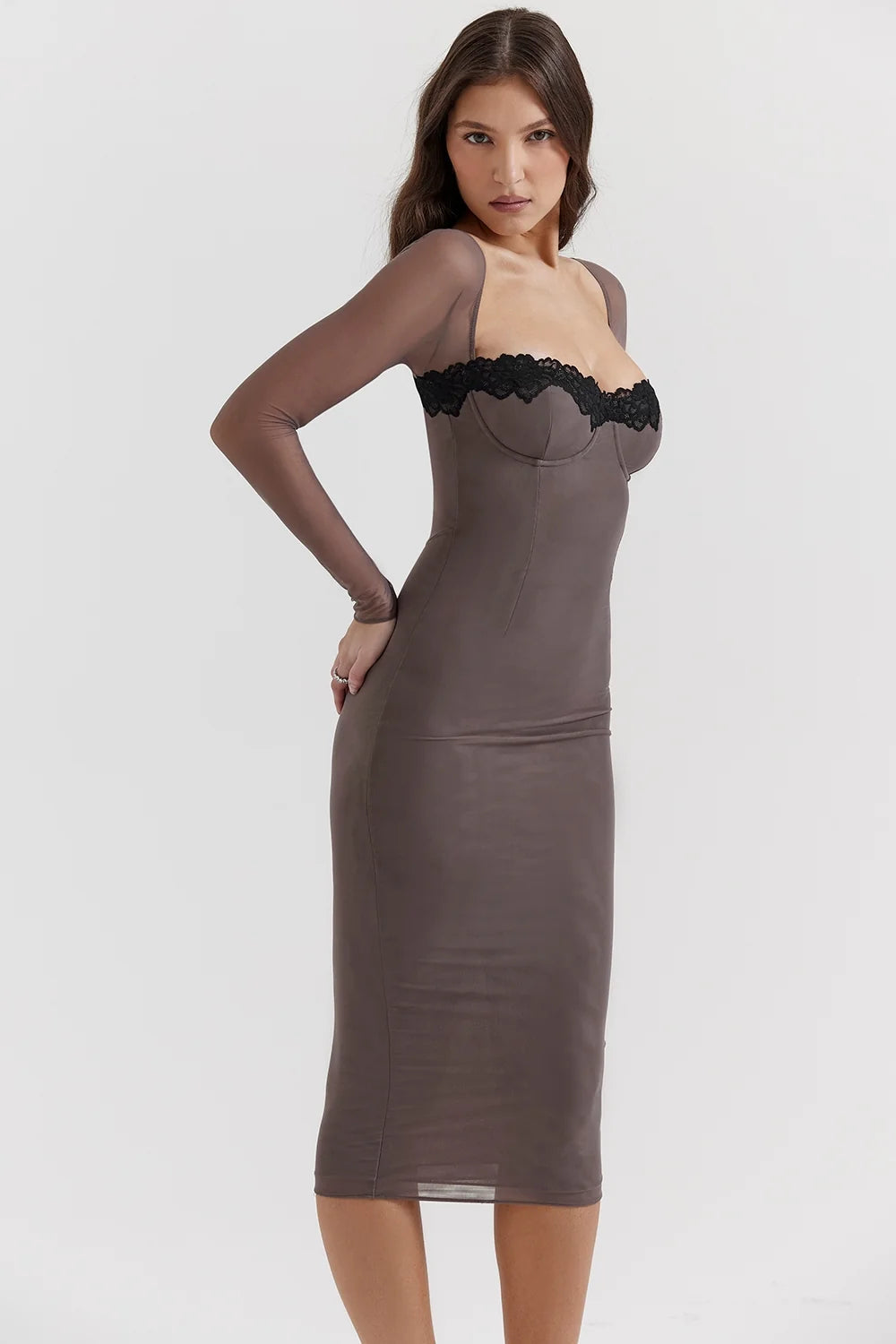 smoke corset dress