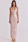 rosé bandage maxi dress limited edition
