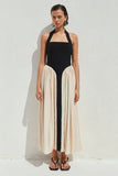SAMMI MIDI DRESS BLACK CREAM