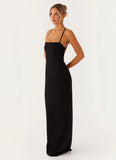 Cora Backless Maxi Dress Black