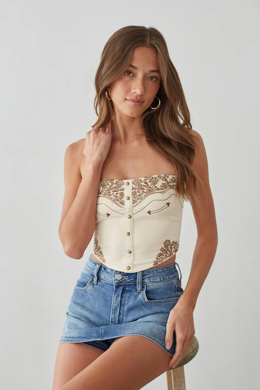 Montana Western Embroidered Top