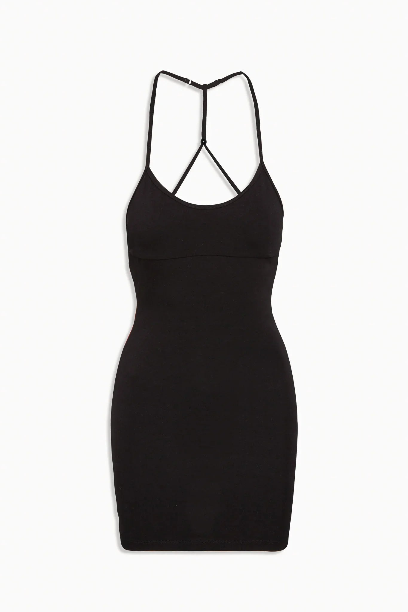 x JENNIE Carla Cotton Mini Dress Black