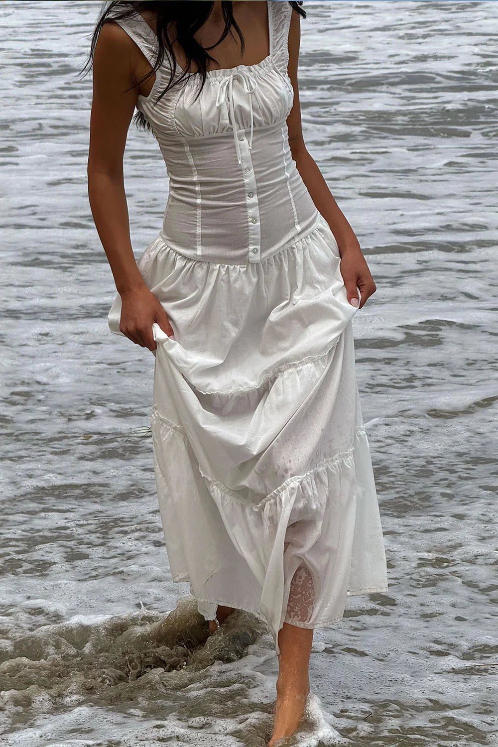 Christabelle Ruffle Maxi Dress Sunrose