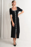 MODERN CLASSIC SWEATER KNIT MIDI DRESS