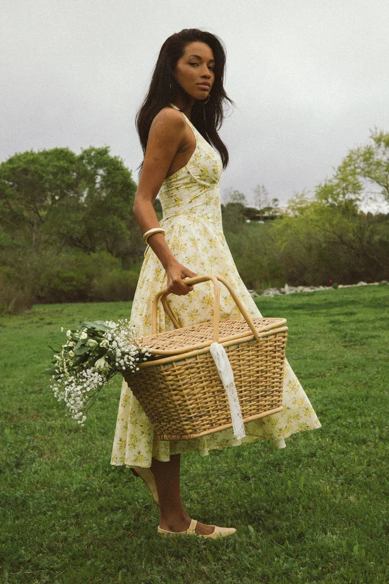 Alice Floral Halter Midi Dress