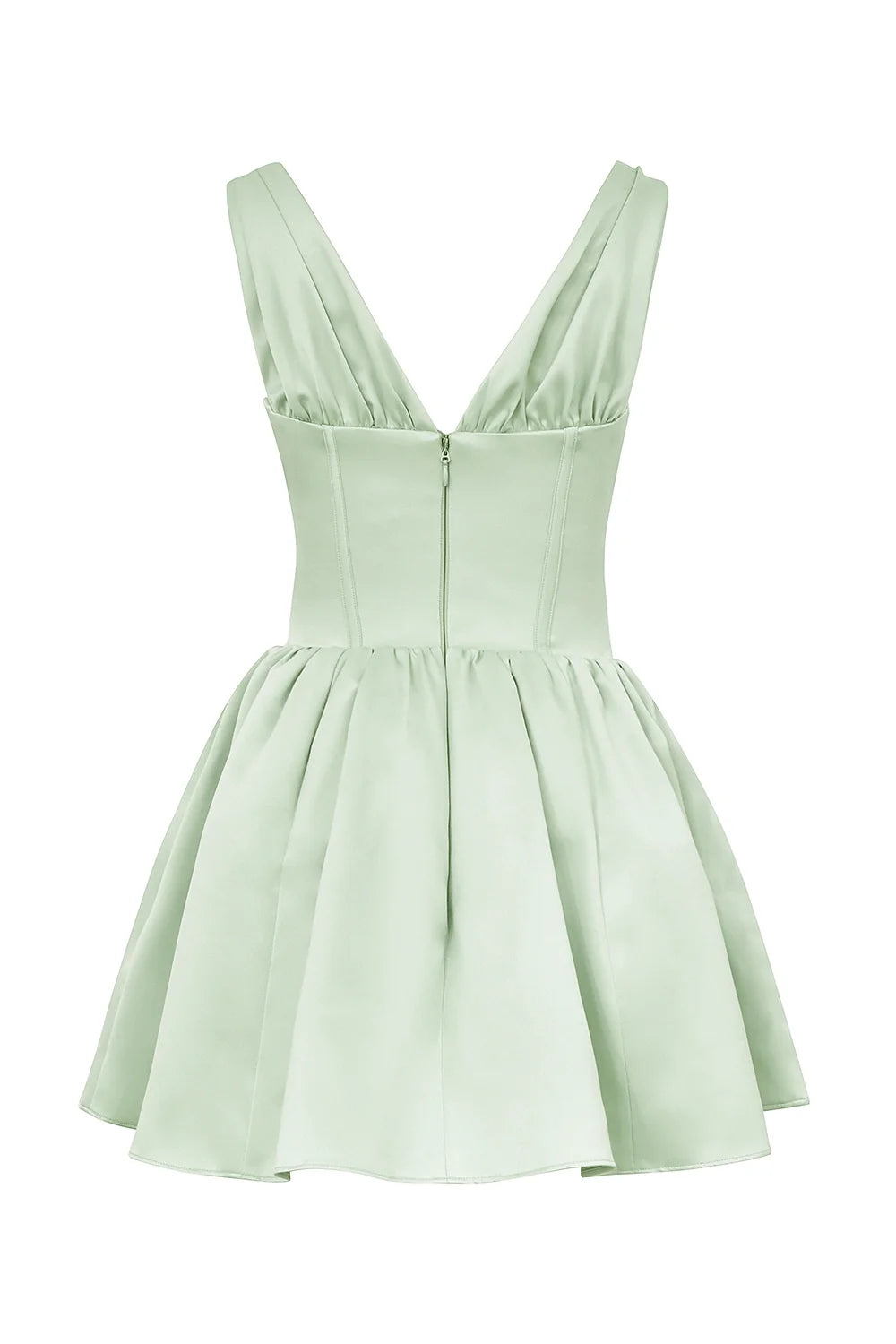 pistachio satin mini dress sale