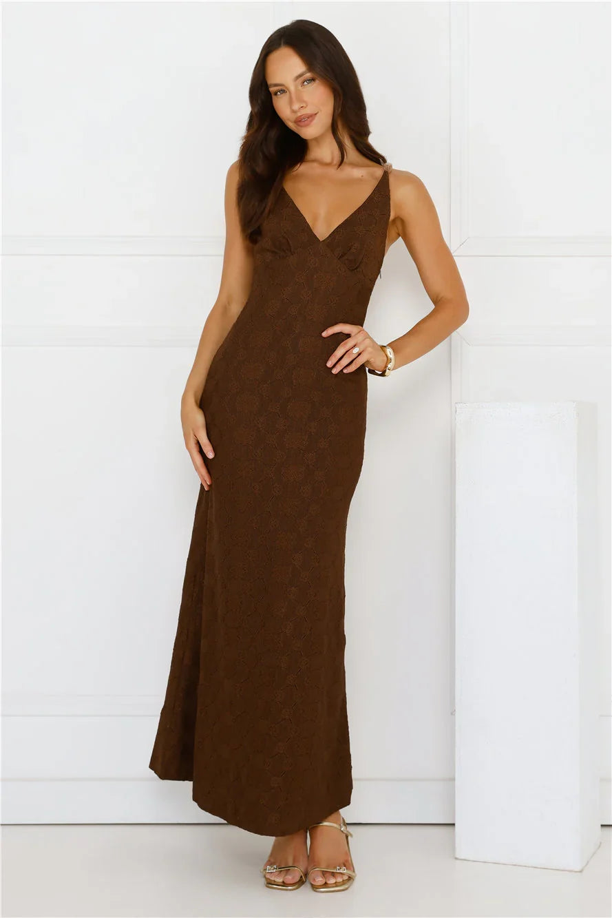 You Got This Maxi Dress Brown