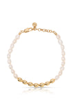 Freshwater Pearl Polished Pebble Bracelet