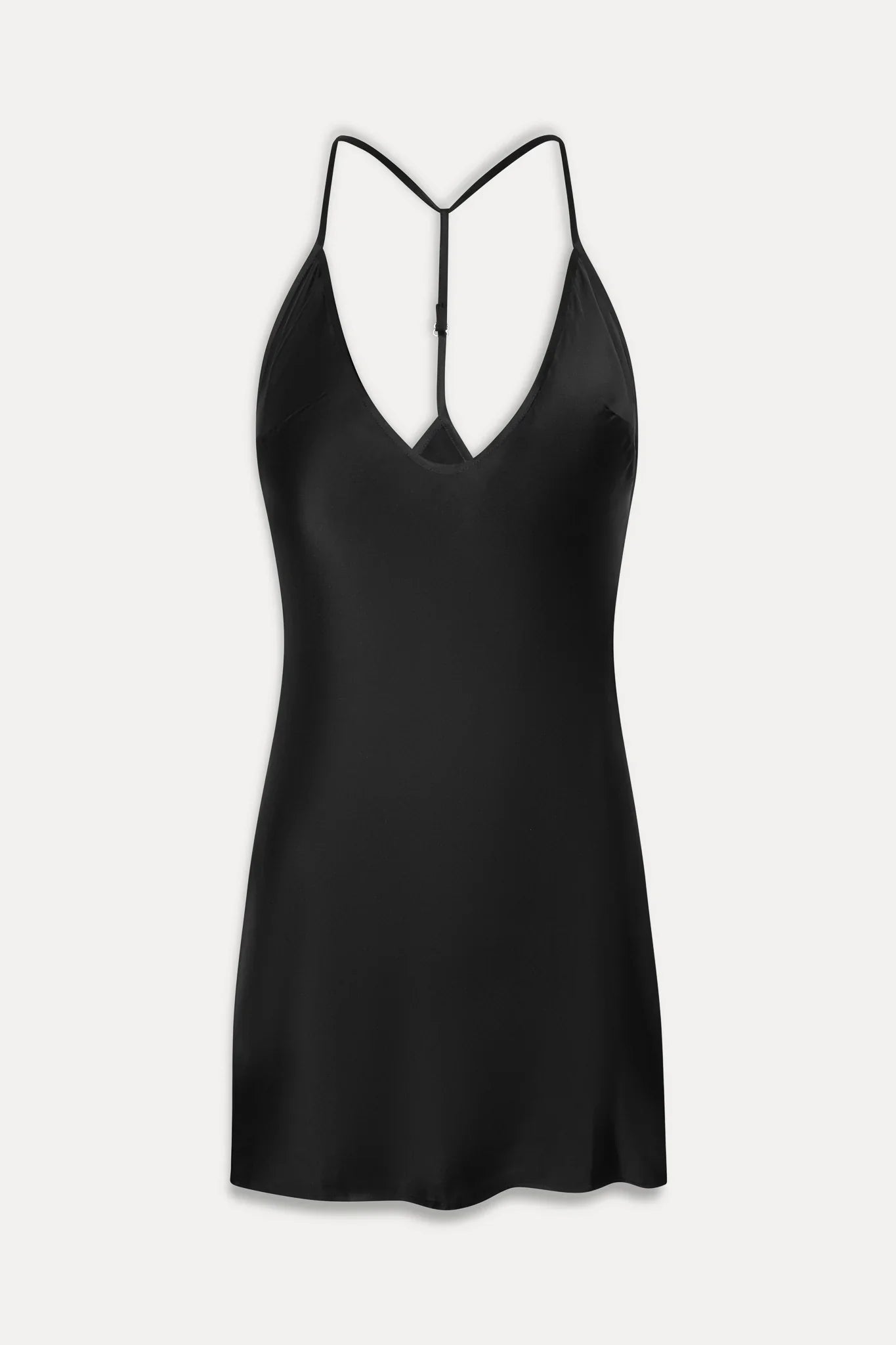 x JENNIE Colette Silk Mini Dress Black
