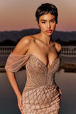 BRIAR GOWN BEADED OFF THE SHOULDER MERMAID DRESS