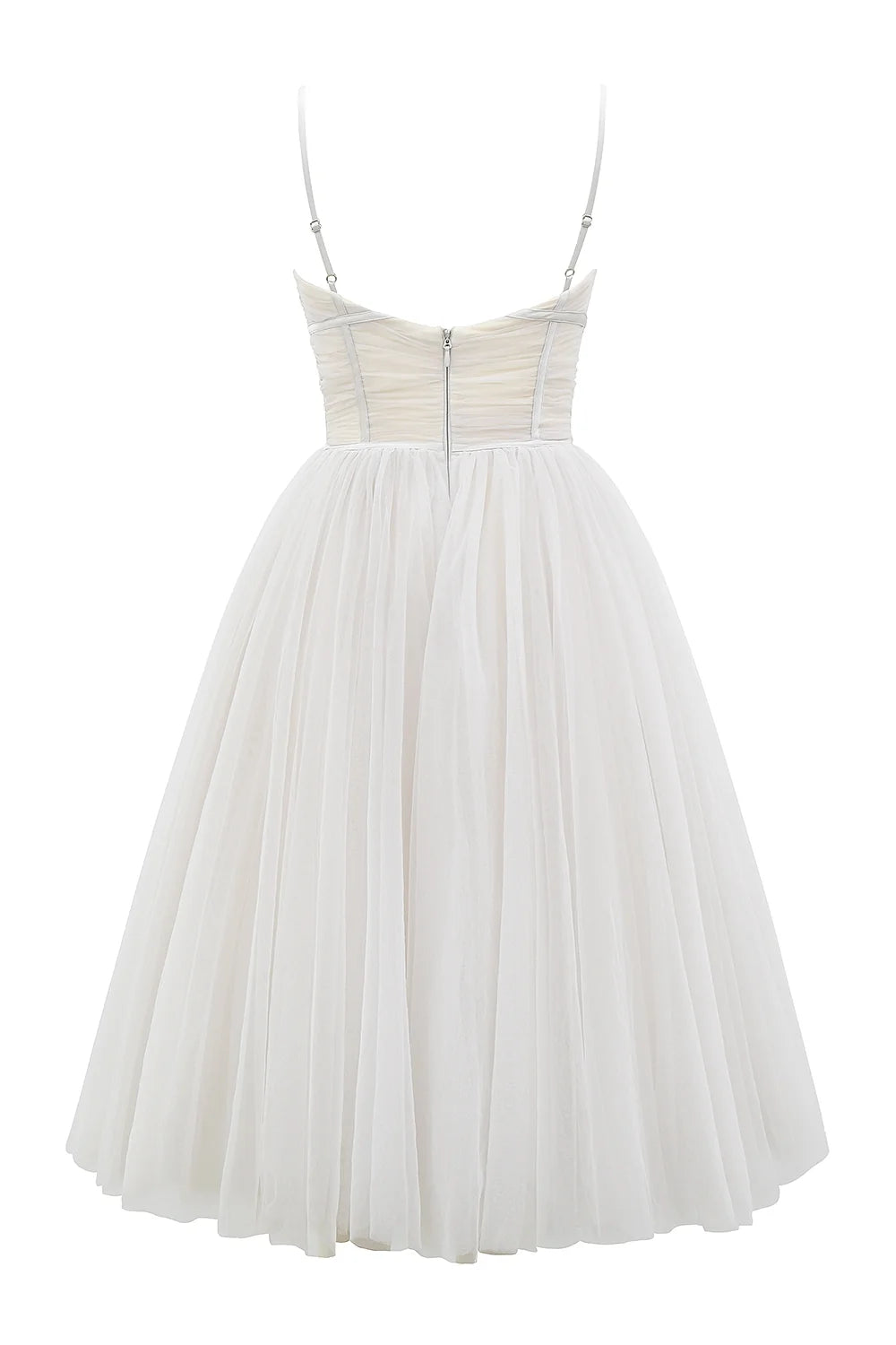 french dove tulle midi dress sale