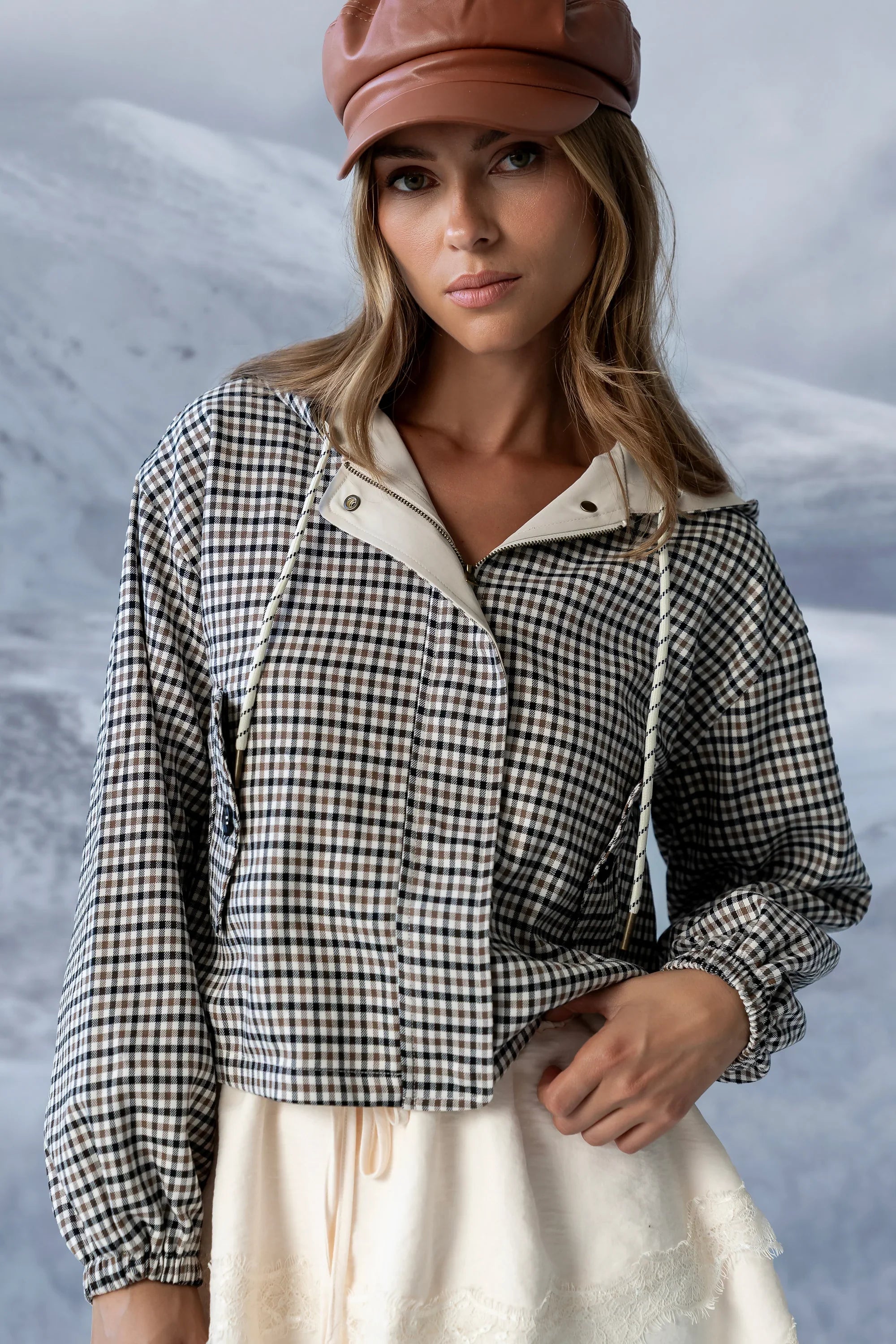 Ross Plaid Jacket in Olive