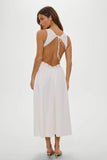 Soleil Backless Embroidered Midi Dress Sleepy Angel