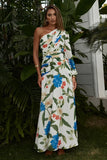 FLORIA MAXI DRESS WHITE FLORAL