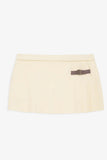 Carver Cloud Knit Pleated Skort French Vanilla