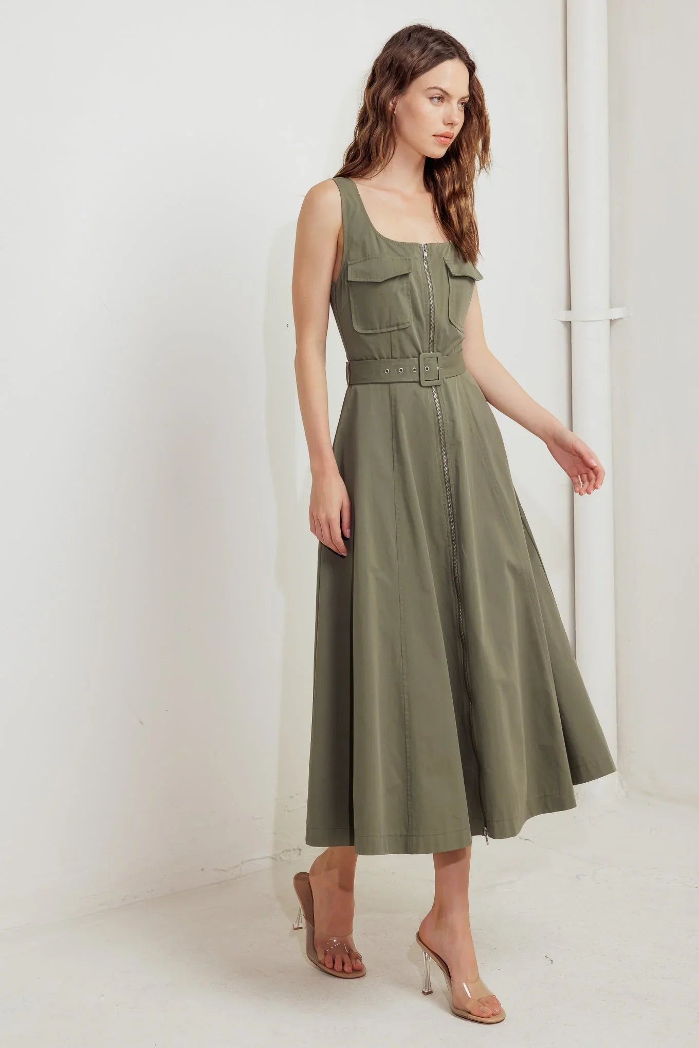 OLIVE GROVE MIDI DRESS