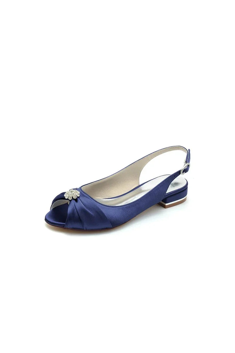 Open Toe Flats with Bow Cocktail