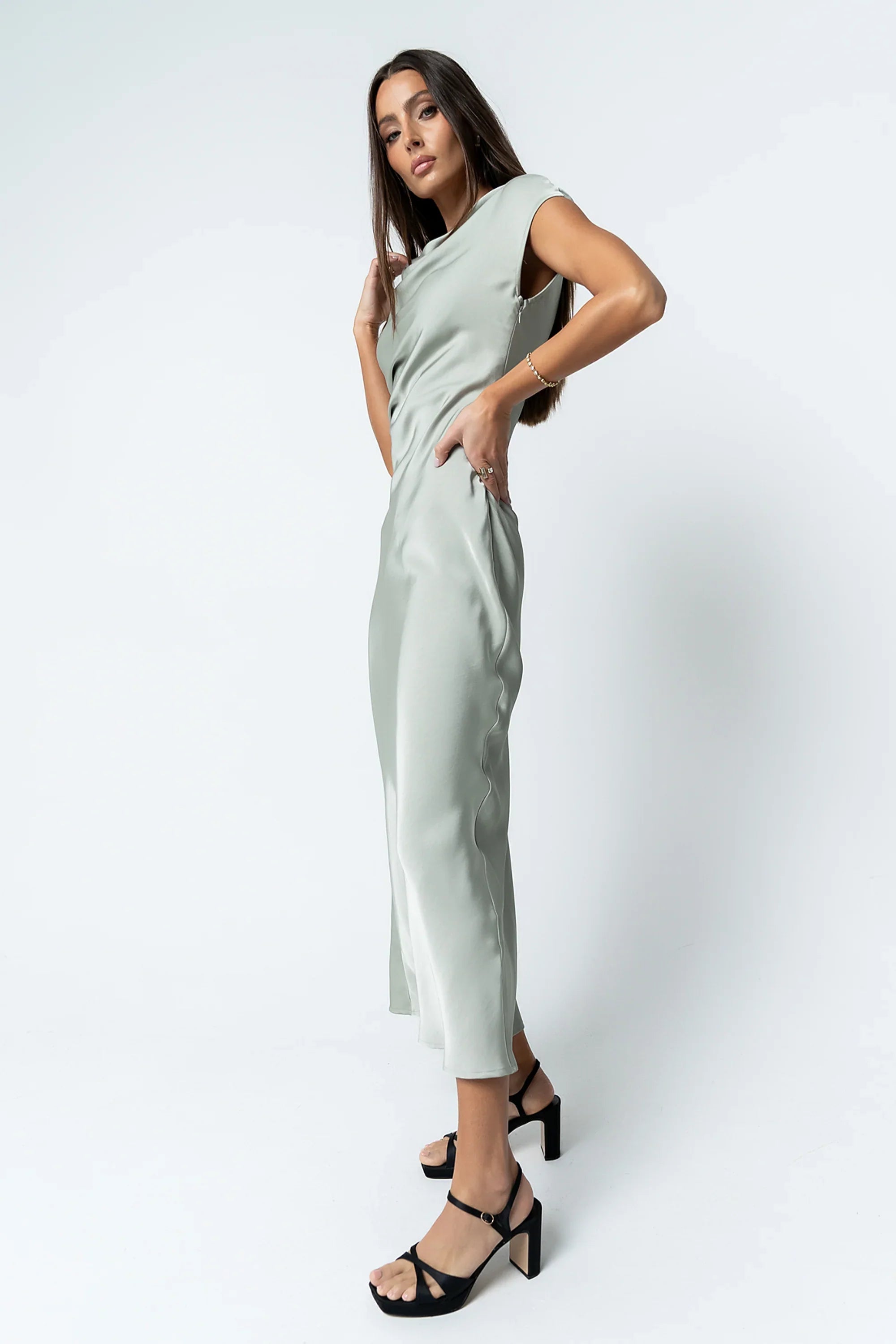 Korri Satin Maxi Dress
