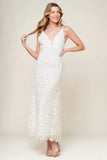PINEAPPLE PARADISE WHITE LACE DRESS