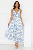 Seashell Glow Maxi Dress White