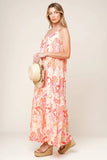 SECRET GARDEN MAXI DRESS PINK