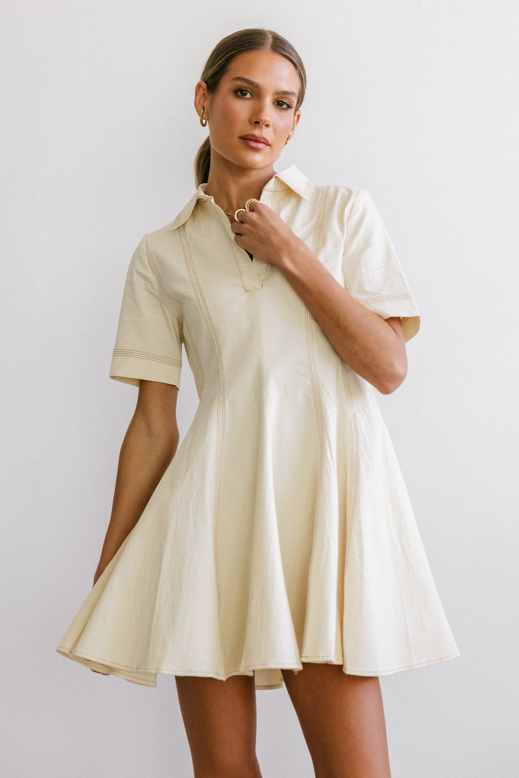 Haddie Collared Mini Dress
