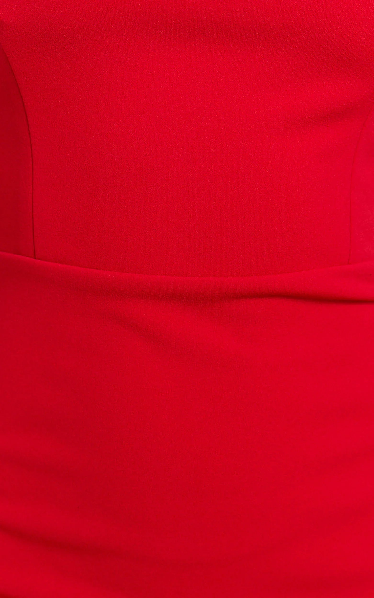 Salome Midi Dress Halter Neck Column Dress in Red