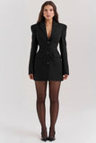 black blazer mini dress