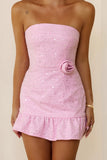 Closet MVP Strapless Mini Dress Pink