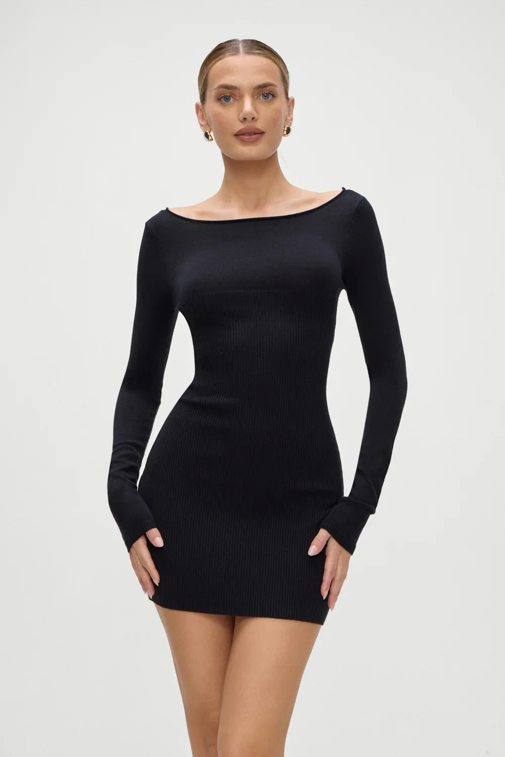 Luca Knit Mini Dress Black