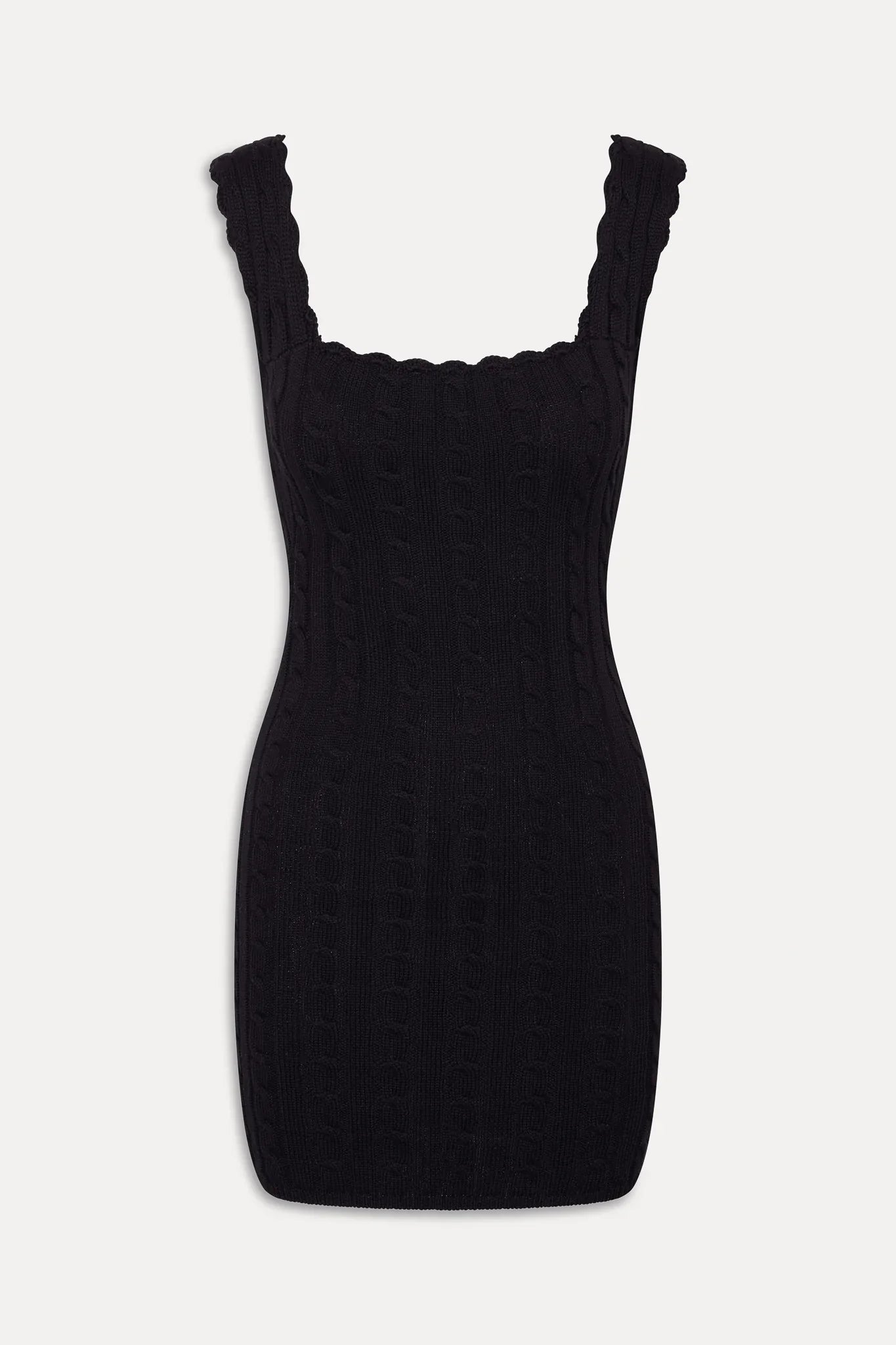Jules Knit Backless Mini Dress Black