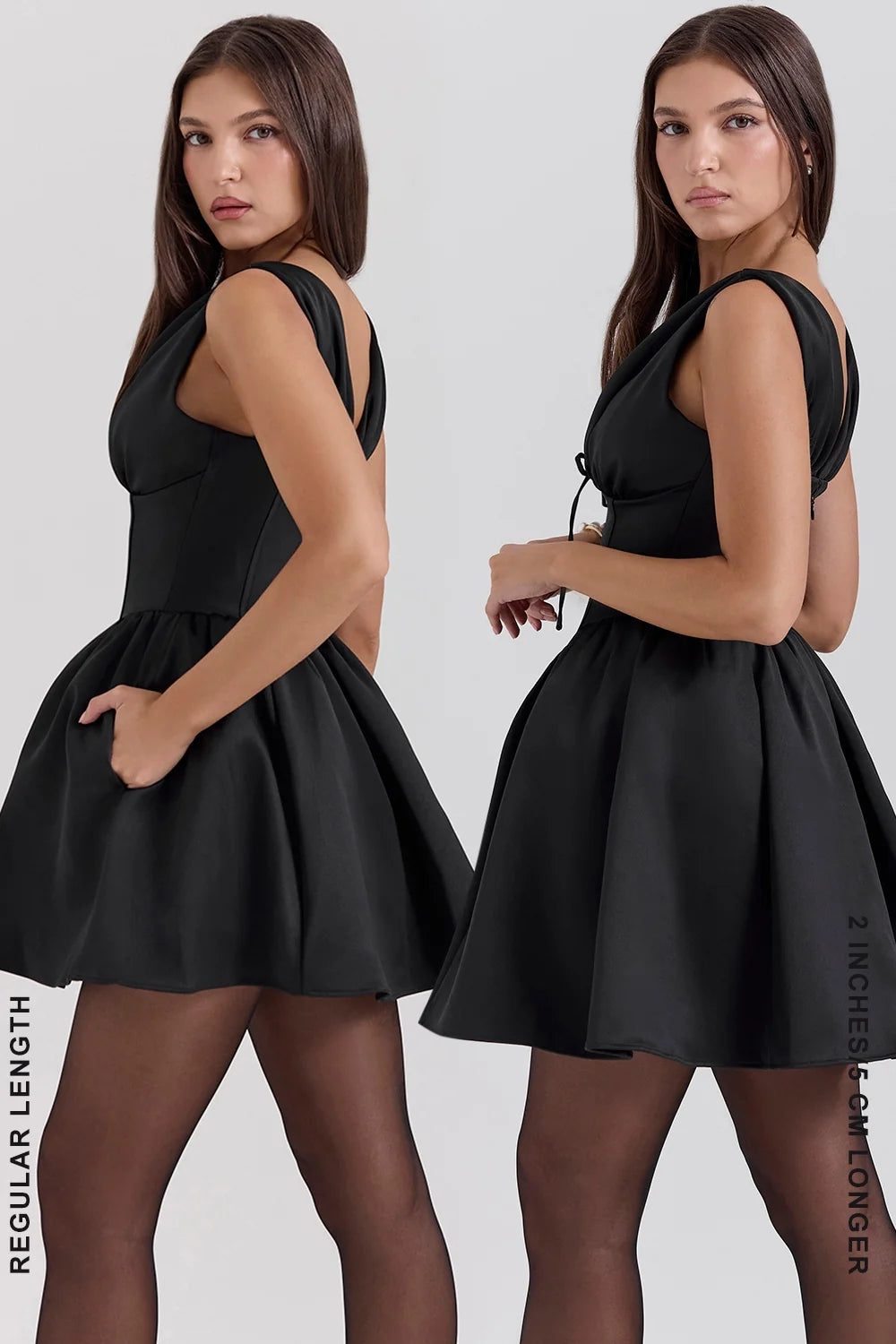 black satin mini dress sale