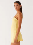 Cindy Mini Dress Yellow