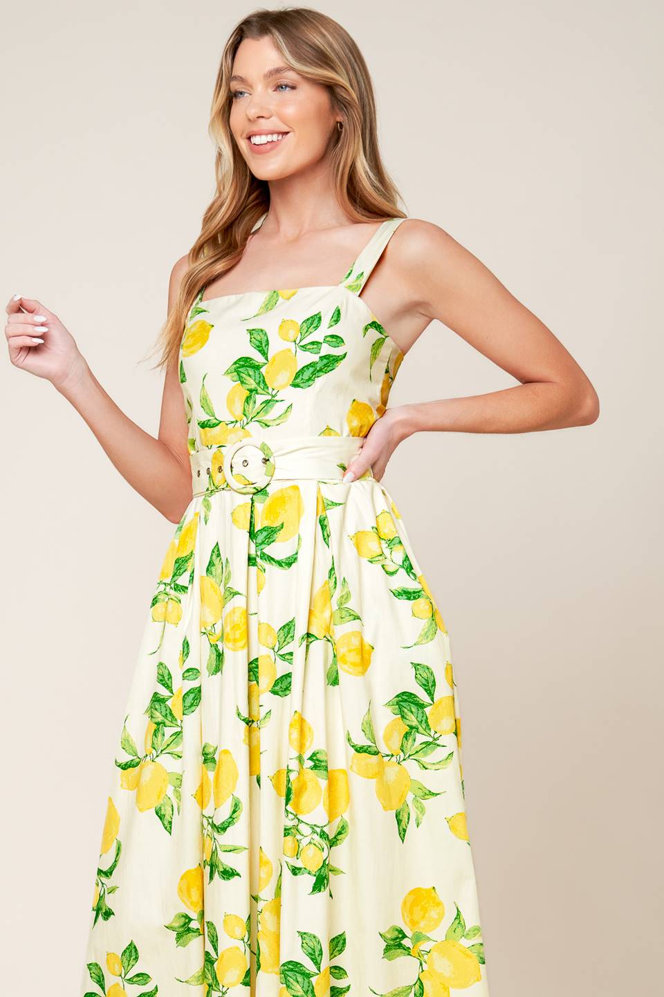 LEMONADE PERFECTION MIDI DRESS
