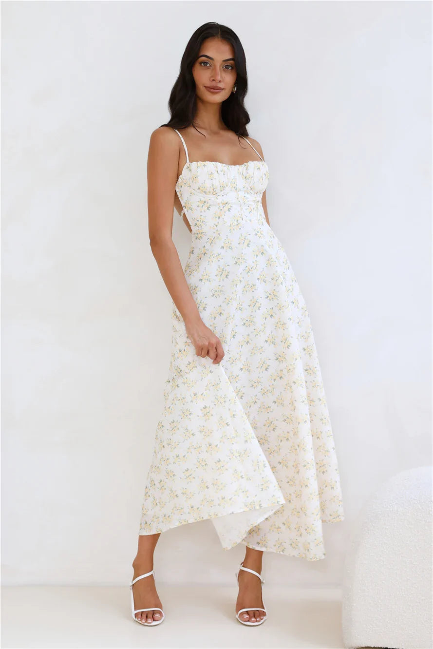 Orchid Kiss Maxi Dress Yellow