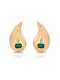 Emerald Droplet Earrings