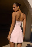 CAIRO STRAPLESS MINI DRESS MUSK