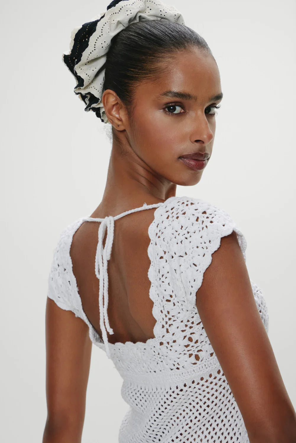 Eloise Crochet Mini Dress Angels Meadow