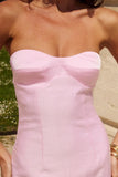 MEDINA STRAPLESS MINI DRESS MUSK