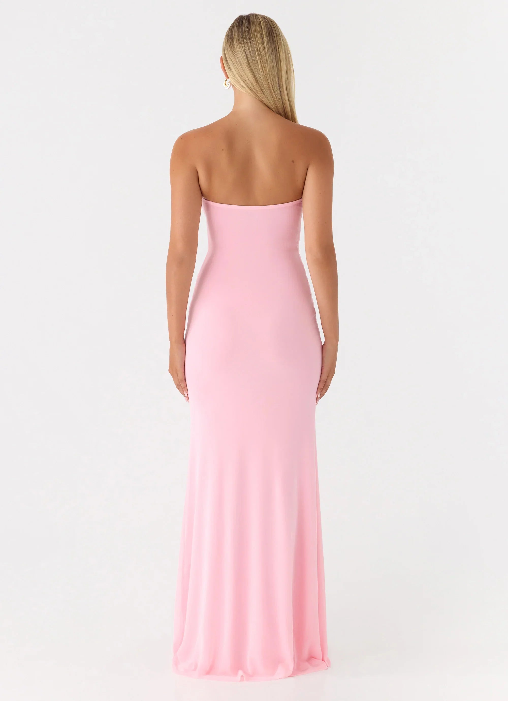 Iroha Strapless Maxi Dress Pink