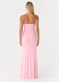 Iroha Strapless Maxi Dress Pink
