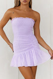 Face On Magazines Dress Lilac