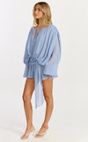 Lioness Elements Mini Dress In Slate Blue